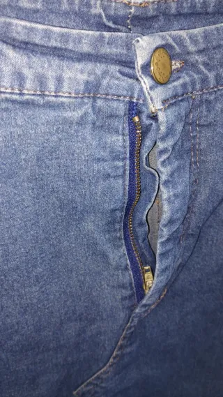 Gonna Jeans Lunga con Spacco Taglia 42