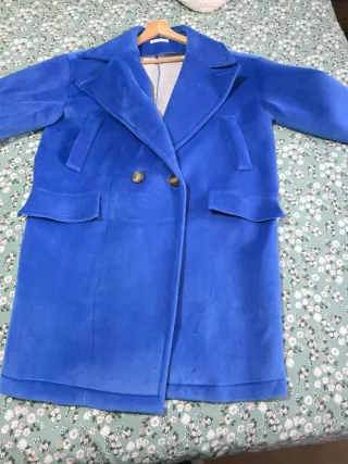 Abrigo oversize azul