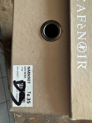 Platform black vintage heels real leather