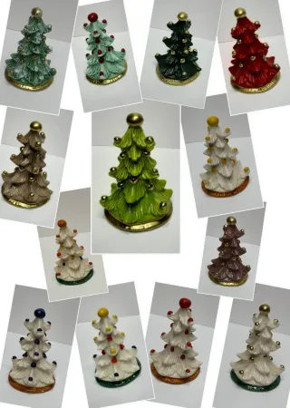 Alberello di Natale ceramica decorato