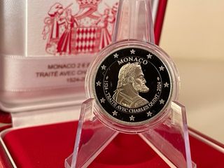 Box 2 Euro Monaco Proof 2024 + 2025 Carladès Baux