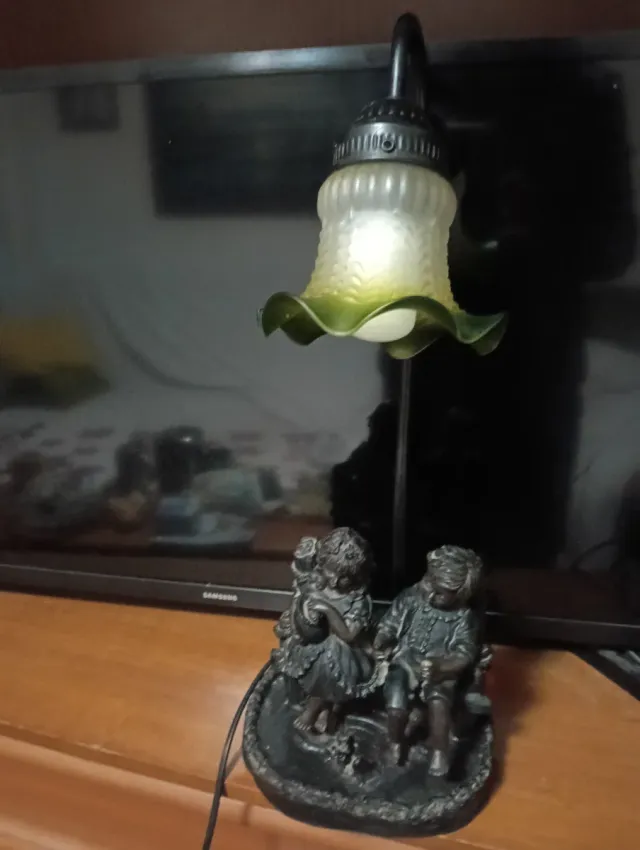 Lámpara Vintage Art Decó Forja