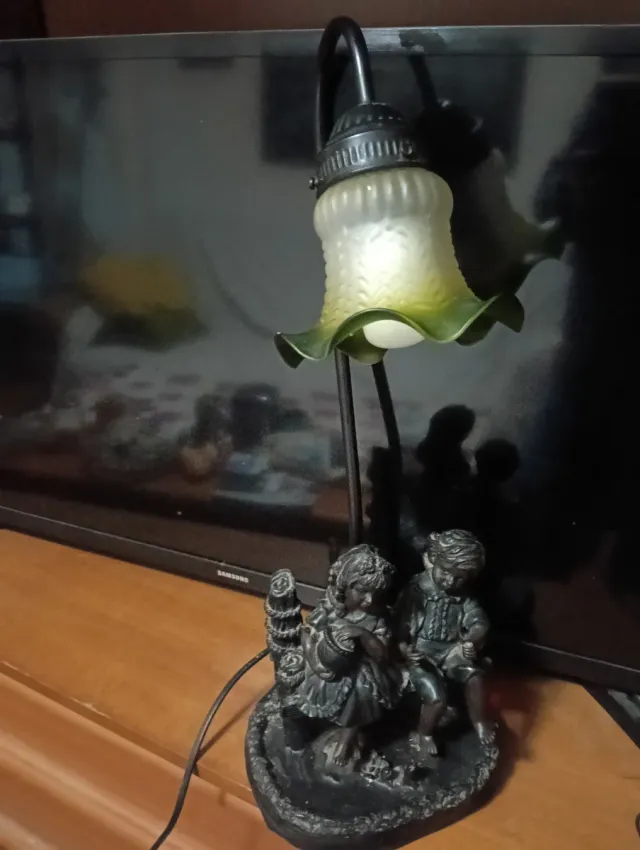 Lámpara Vintage Art Decó Forja