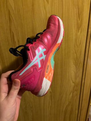 ASICS Bambas Rosa y Turquesa