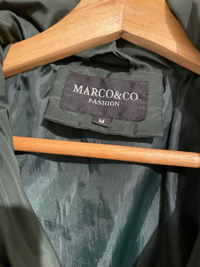 Chaquetón acolchado verde MARCO&CO talla M