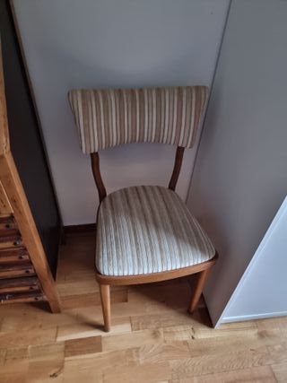 Silla de comedor tapizada