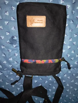 Bolso para móvil negro y multicolor