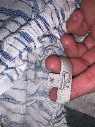 Camiseta Rayas Manga Corta Mujer