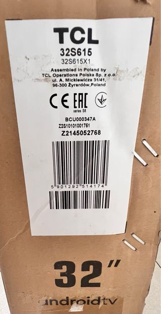 smart tv TCL 32” HD HDR sin abrir entrega gratis