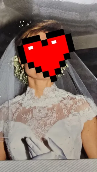 Vestido de Novia Blanco con Velo