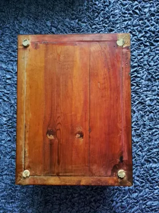 Scatola portagioie legno intarsiato inizio '900