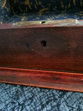 Scatola portagioie legno intarsiato inizio '900