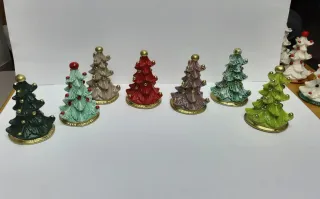 Alberelli di Natale ceramica blu