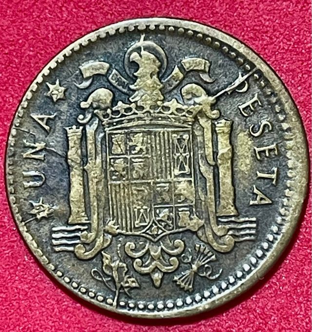 ERROR 1 Pta 1953*56.  CUÑO PARTIDO MULTIPLE EN REV