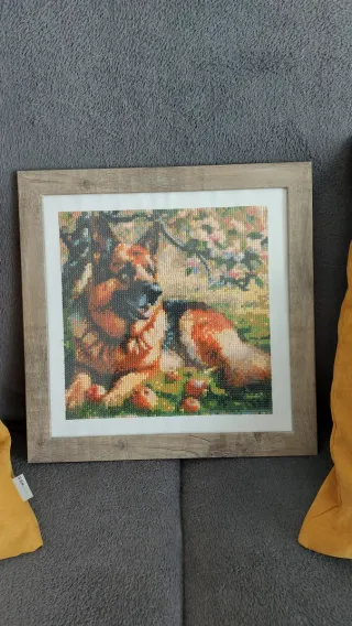 Cuadro Diamante Pastor Alemán