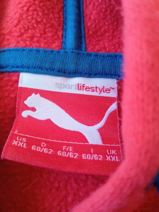 Sudadera Puma con Capucha Roja Talla XXL