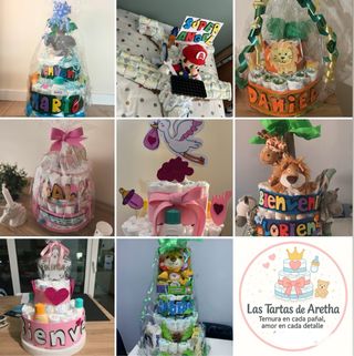 Tarta de pañales personalizada
