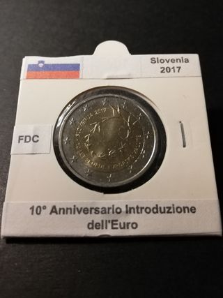 🇸🇮 2 Euro Comm. Slovenia 2017 Introduzione Euro