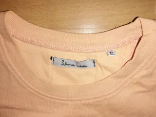 Sudadera Naranja con Estampado La vida es cool