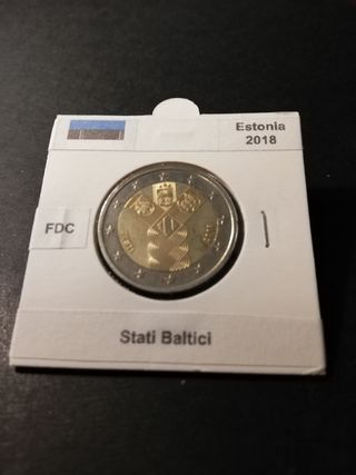 🇪🇪 2 Euro Commemorat. Estonia 2018 Stati Baltici
