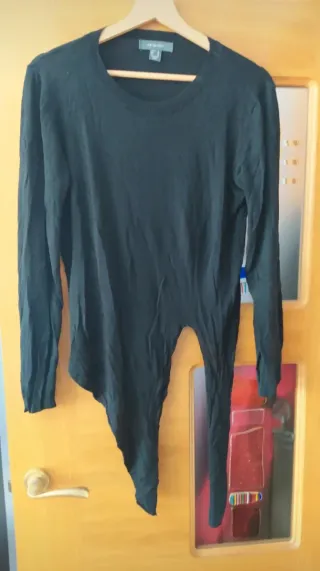 Jersey negro asimétrico Primark Talla M
