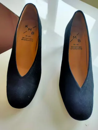 Zapatos ante negros mujer talla 38