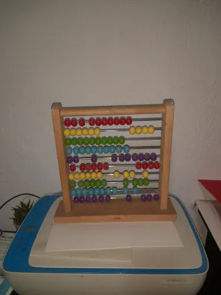 Ábaco de madera educativo