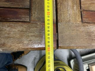 Mesa de jardín de madera extensible