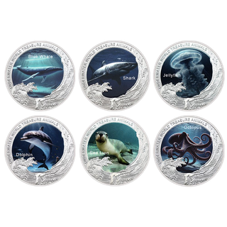 MUNDO SUBMARINO 6 MONEDAS DE COLECCIÓN