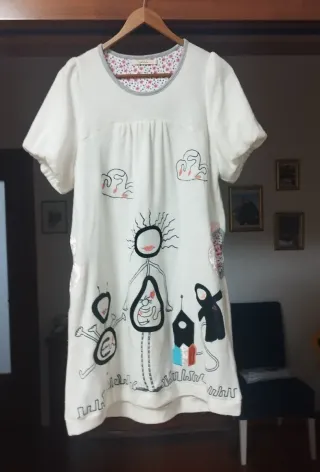 Vestito Lavand L Multicolore Bianco