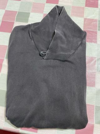 Jersey negro lavado a la piedra