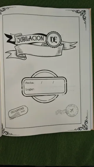 Feliz Jubilación Libro de firmas
