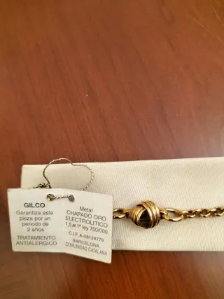 Pulsera chapada oro 18k GILCO