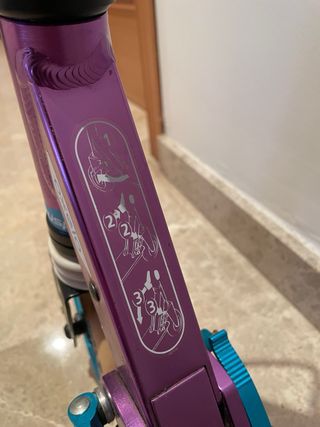 Patinete Oxelo MID5 infantil morado