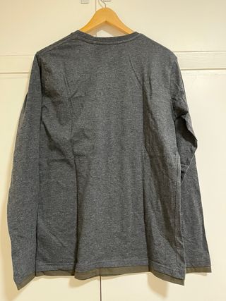 Camiseta Sfera Men Manga Larga Gris