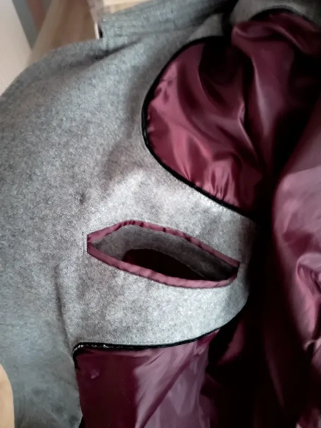 Abrigo paño gris Springfield tres cuartos