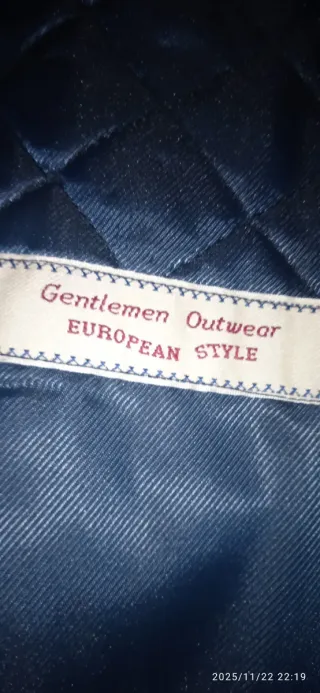 Gabardina caballero negra