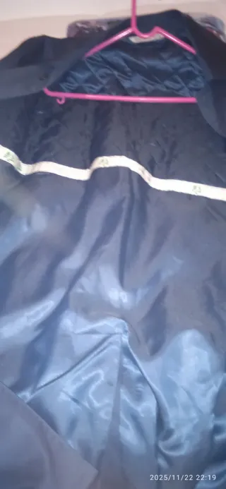 Gabardina caballero negra