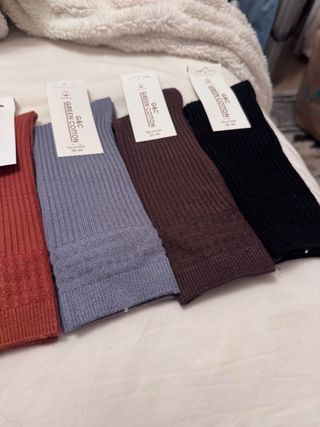 Pack 5 Calcetines Green Cotton Lana/Angora