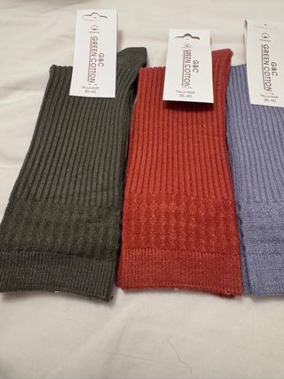 Pack 5 Calcetines Green Cotton Lana/Angora