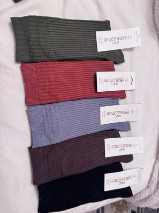 Pack 5 Calcetines Green Cotton Lana/Angora