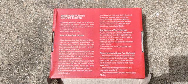 Descorchador de vino nuevo