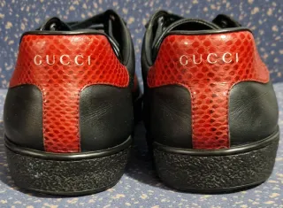 Zapatilla Alta Gama Gucci Ace Piel Tribanda Web.