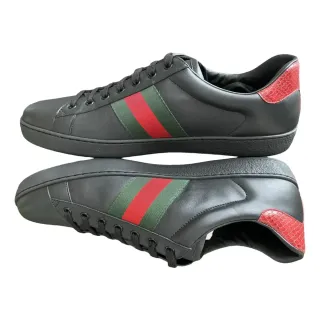 Zapatilla Alta Gama Gucci Ace Piel Tribanda Web.