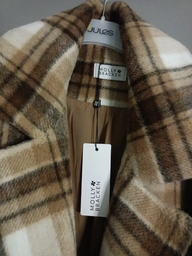 Abrigo cuadros Molly Bracken Talla Única