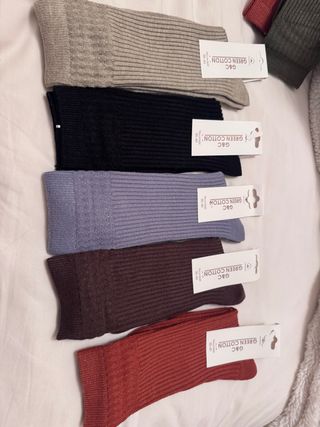 Pack 5 Calcetines Green Cotton Lana/Angora