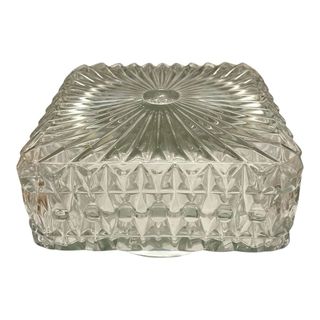 lampada applique da soffitto in vetro vintage ‘70