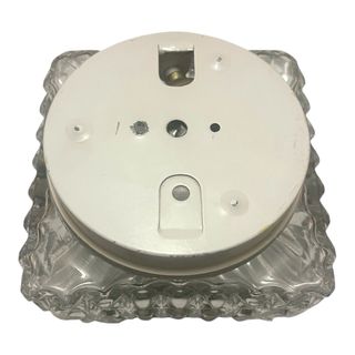 lampada applique da soffitto in vetro vintage ‘70