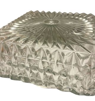 lampada applique da soffitto in vetro vintage ‘70