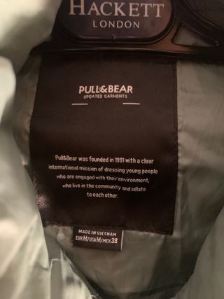 Chaleco Pull&Bear verde talla M